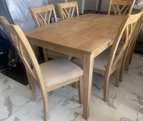 ⚡️Flash sale!⚡️Brand new natural 7pc dining room set