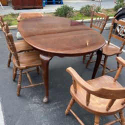 Wooden Table Chair