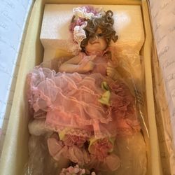 Valerie Tabor-Smith  Lilac Angel Porcelain doll 17”