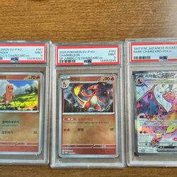Pokemon charizard Sequential Psa Slabs. MISLABELED BY PSA CHARIZARD.