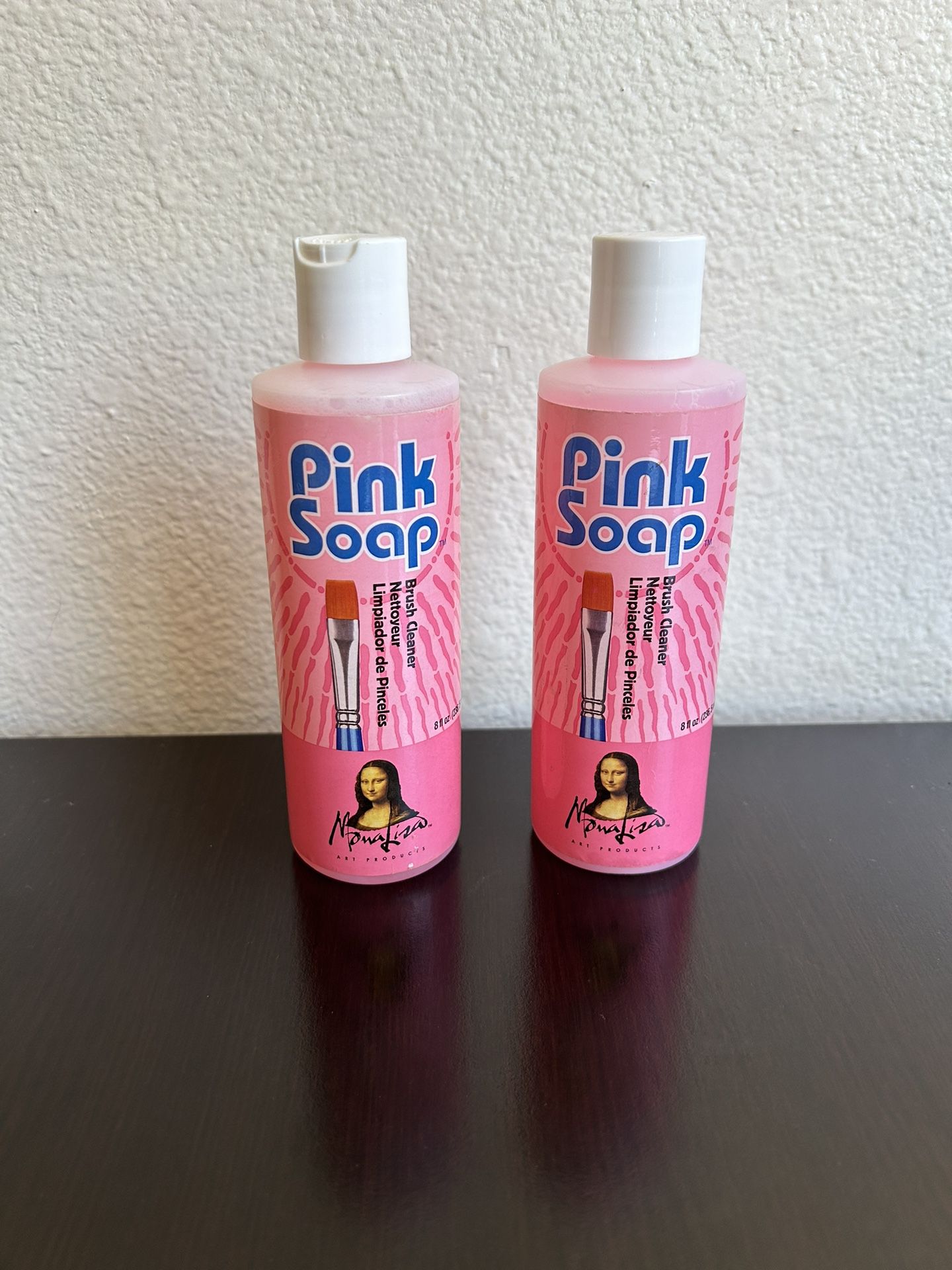 Mona Lisa Pink Soap Brush Cleaner