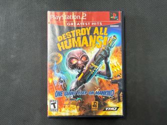 Destroy All Humans [Greatest Hits] (Sony PlayStation 2, 2005) PS2 CIB W/Manual!