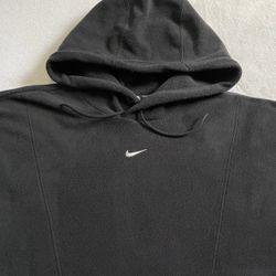 Nike Oversized Therma-FIT Pullover Fleece Hoodie Center Swoosh Women’s 
