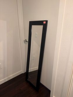 Full-Length Floor Mirror Black Frame