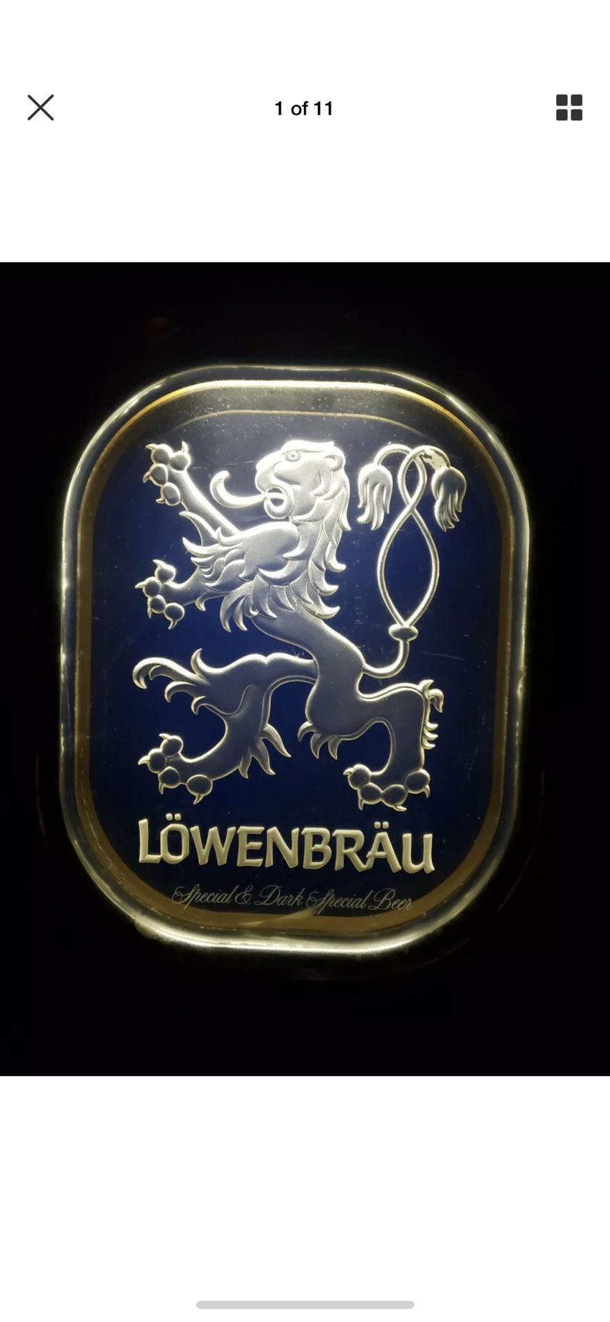 Vintage Lowenbrau Lightup Beer Sign