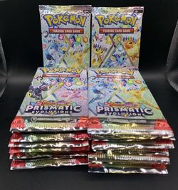 Pokemon TCG Prismatic Evolutions Booster Packs SEALED Lot Of 12