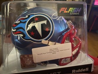 Ryan Tannehill Tennessee Titans Autographed Mini Helmet Beckett Authentication