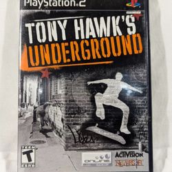 WORKING Sony PlayStation 2 PS2 Tony Hawks Underground Activision CIB Black Label