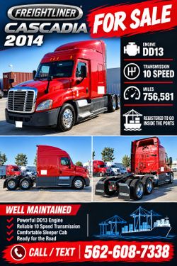 2014 Freightliner Cascadia 125 10 Speed