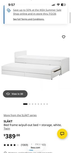 Twin trundle bed