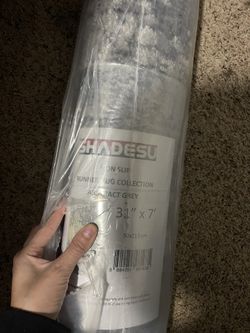 Runner rug, abstract gray