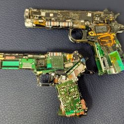 Pixel Blasters – Resin Tech Art with Motherboards & IC Chips