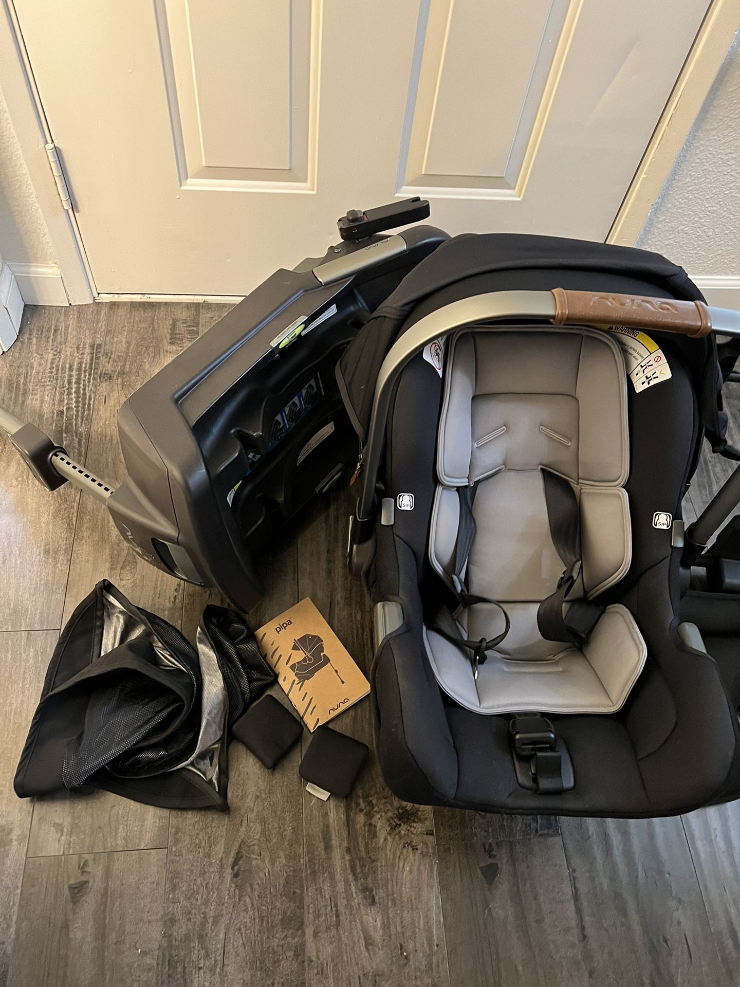 Nuna Pipa Car Seat And Base With Mockingbird Adapter 