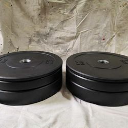 Rubber Bumper Plate Set (160 lbs - 10, 25, 45 lb Pairs)