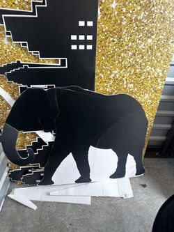 Giraffe, Elephant,, Safari, Props, Birthday Party, Decorations