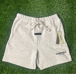 Light oatmeal essentials fear of god shorts