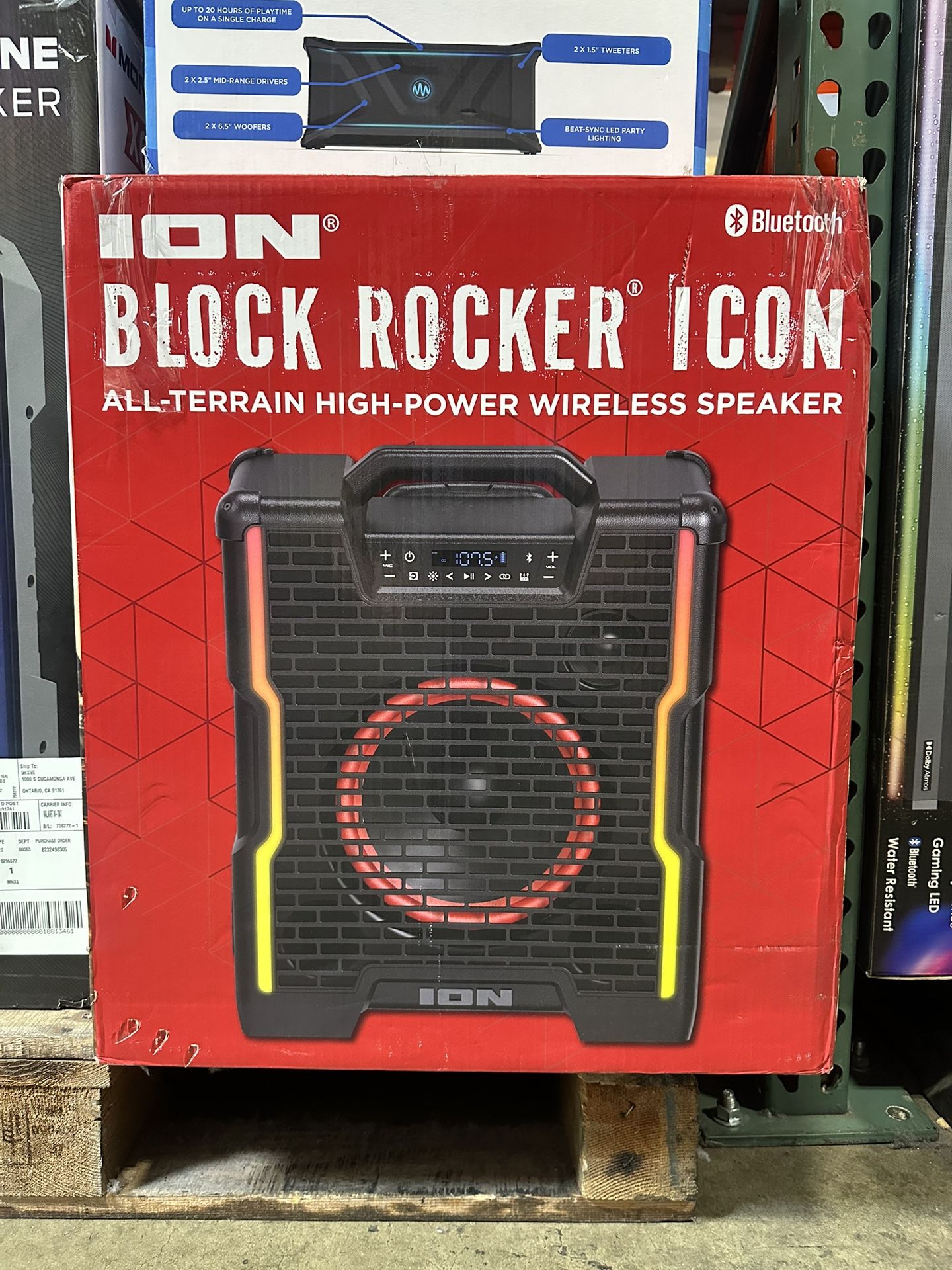 ION Block Rocker Icon Bluetooth Speaker Brand New In Box
