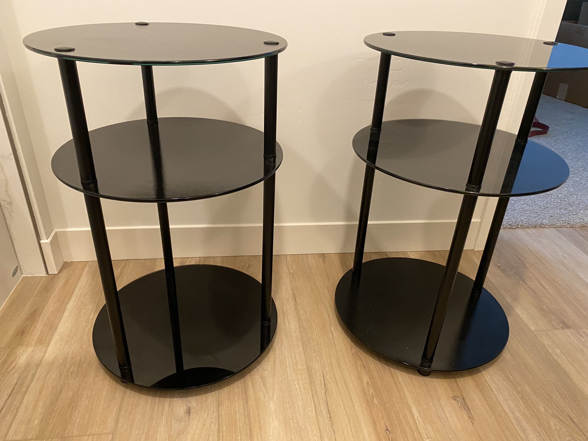 Glass Side Tables 