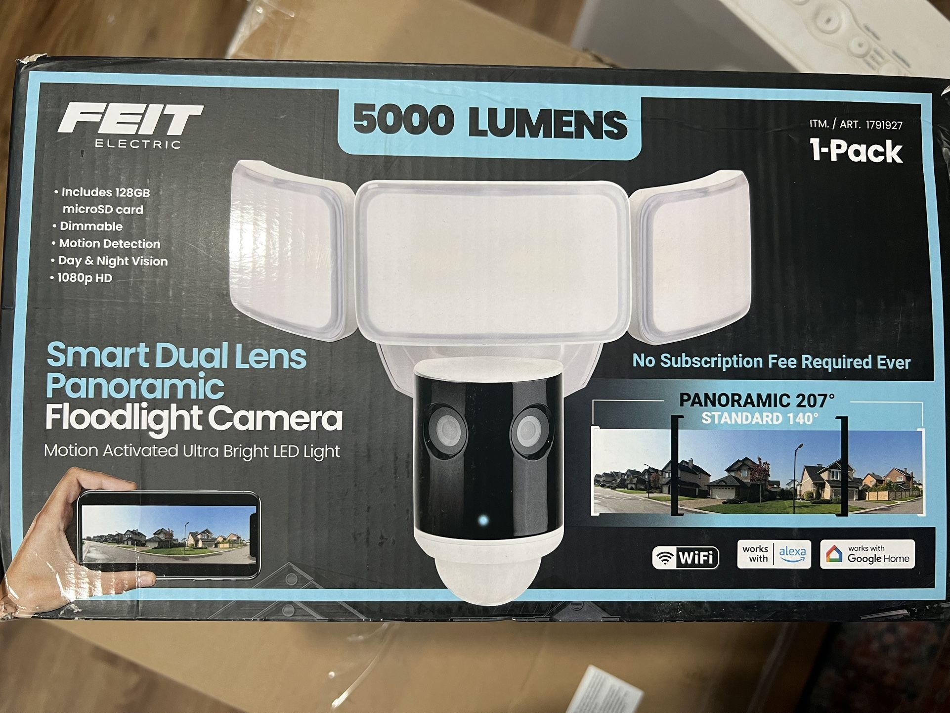 Feit Electric Smart Dual Lens Panoramic Floodlight Camera