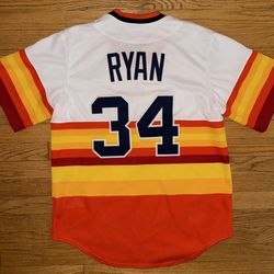 Houston Astros Nolan Ryan Nike Jersey Men’s Large