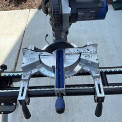 Kobalt Miter Saw dual angle sliding w/ Ryobi Stand