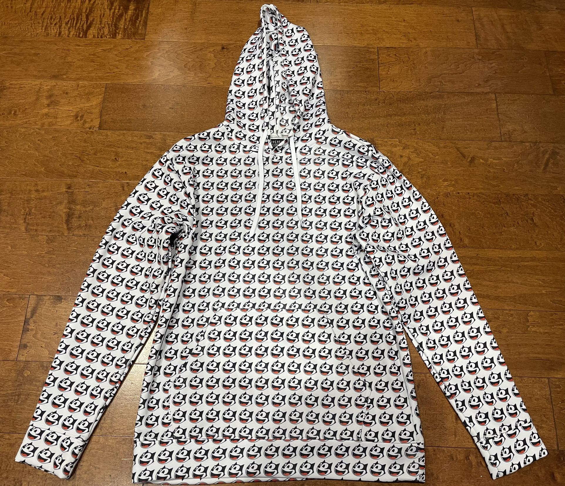 Psyched Felix The Cat Blotter Art Hoodie Limited Edition 1/999 Medium