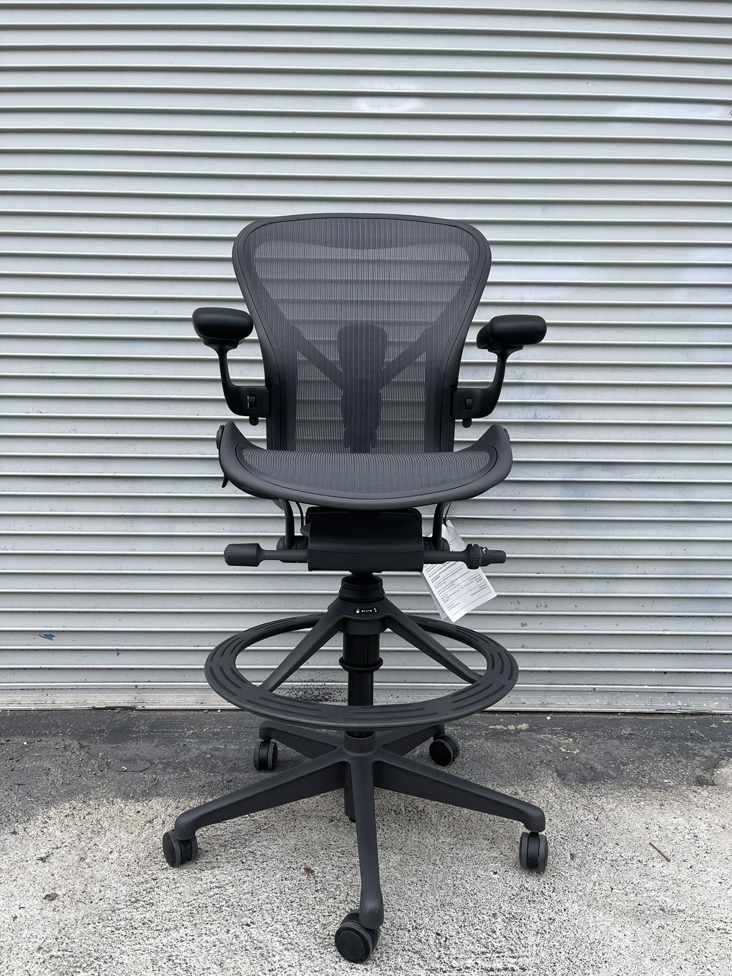 HERMAN MILLER REMASTERED AERON STOOL SIZE B FULLY LOADED POSTURE FIT SL MID-SIZE 
