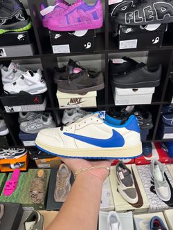 Travis Scott x Air Jordan 1 Retro Low OG SP 'Sail Military Blue