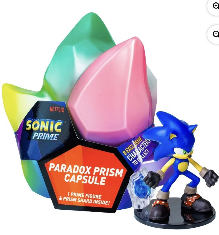 Sonic Prime Paradox Prism Capsule with Figure, Shard and Leaflet
