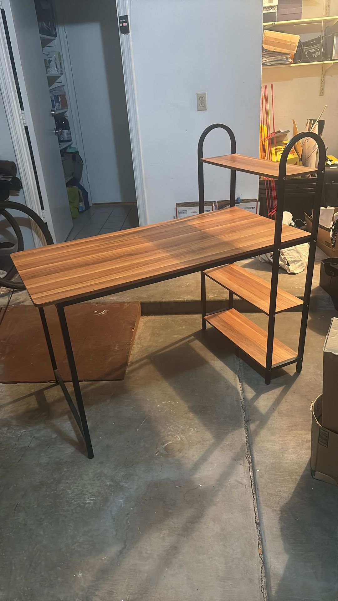 Desk With Bookshelf