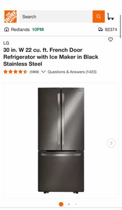 LG fridge 20.8 CU,  like new 2 yrs old