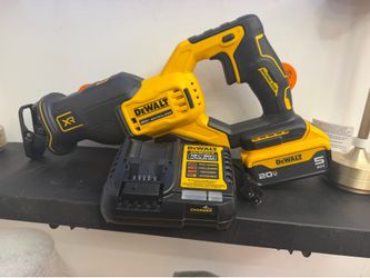 DEWALT 20V MAX XR Brushless Reciprocating Saw Kit – 5Ah Battery & Charger