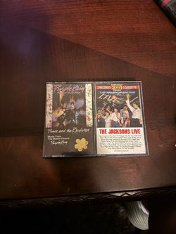 Prince Purple Rain & The Jacksons Live Cassettes