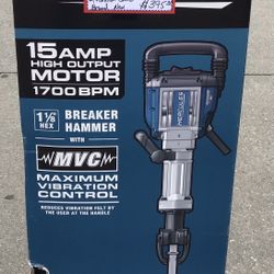 Hercules 15 Amp 42lb 1 1/8” Hex Lower Wall Breaker Hammer W/ Vibration Control Brand New 
