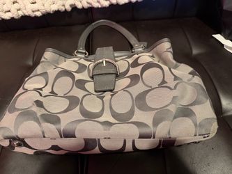 Grey Coach bag