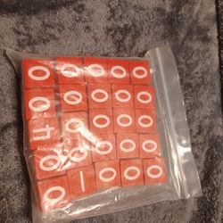 NEW 25 Pack Red Dice 0-5 Die