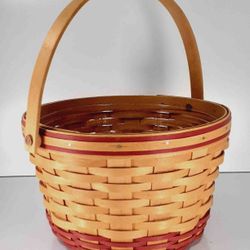 Longaberger 1999 Homestead Basket 10 inches Round with Liner 