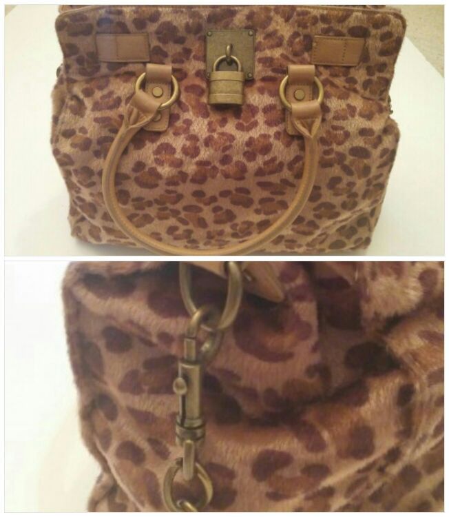 Leopard Print Large Handbag