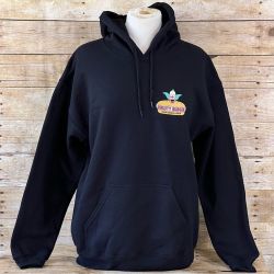 The Simpsons Krusty Burger Black Hoodie Medium NWOT Cozy Sweatshirt