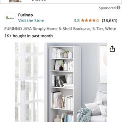 White Shelve Like NEW Amazon 