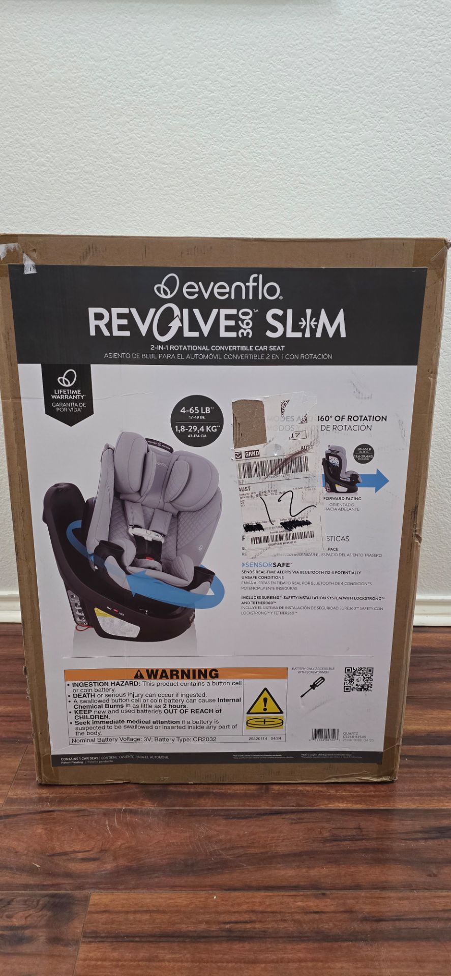 Evenflo Revolve360 Slim 2-in-1 Rotating Car seat
