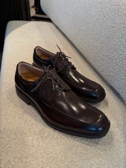 Men's Dark Brown Leather Dress Shoes
