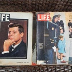 Lot of Two 1963 Vintage Life Magazines