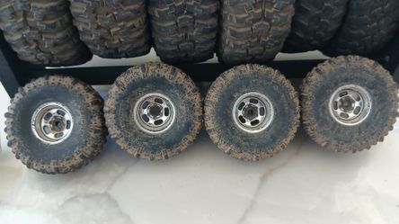 Axial Scx30 Tsl Boggers  Super Swampers With Rims Off A K10 Sxc30 complete