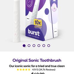 Burst toothbrushes