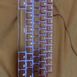 Pink mechanical keyboard