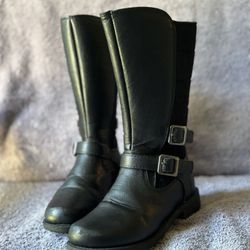 Girls Black Boots