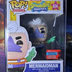 Funko Pop! Vinyl Mermaidman #834 SpongeBob 2020 Comic Con Exclusive