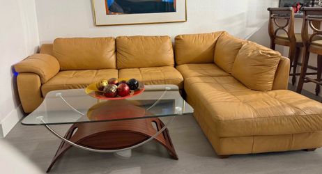 Leather sofa