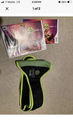 Zumba Fitness Disc With Belt Wii Nintendo 